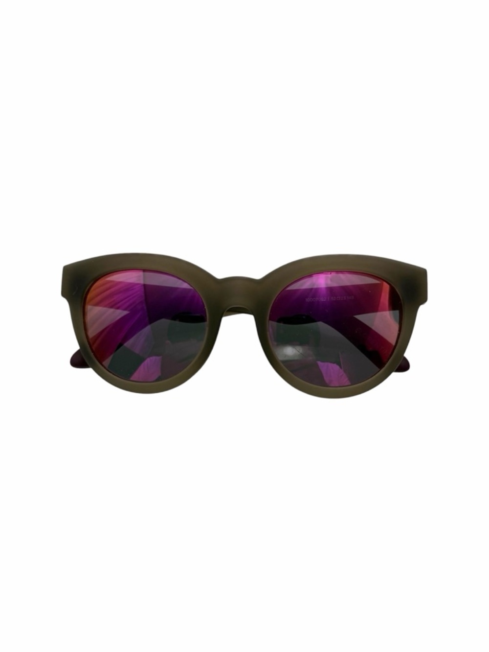 Toms Traveler Florentin Sunglasses Mirrored Lenses Women’s Oversized Round 52mm
